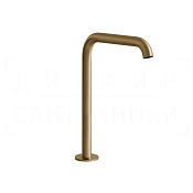 Gessi 316 Излив высокий отдельностоящий для раковины 15,6 см, цвет: warm bronze brushed PVD 54093#726