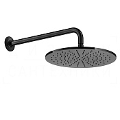 Gessi Inciso Верхний душ d30,1 см, настенный кронштейн, 1 вид струи, цвет: black metal PVD 58248#706