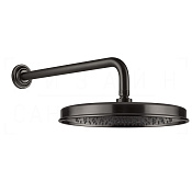Gessi Venti20 Верхний душ d32,8 см, настенный кронштейн, 1 вид струи, цвет: black metal brushed PVD 65149#707