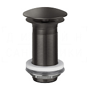 Gessi Донный клапан свободного слива, без перелива, цвет: black metal brushed PVD 01391#707