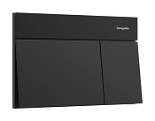 Hansgrohe iFrame Кнопка смыва для унитаза, 2 режима, металл, цвет: matt black 66003670