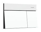 Hansgrohe iFrame Кнопка смыва для унитаза, 2 режима, металл, цвет: matt white 66003700