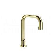 Gessi Inciso Излив отдельностоящий для раковины 16 см, цвет: brass PVD 58093#710