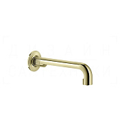 Gessi Inciso Излив настенный для раковины 21 см, фиксированный, цвет: brass PVD 58100#710