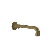 Gessi Inciso Излив настенный для раковины 21 см, фиксированный, цвет: antique brass 58100#713
