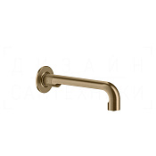 Gessi Inciso Излив настенный для раковины 21 см, фиксированный, цвет: warm bronze brushed PVD 58100#726