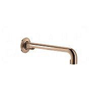 Gessi Inciso Излив настенный для раковины 25,5 см, фиксированный, цвет: copper PVD 58101#030