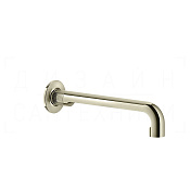 Gessi Inciso Излив настенный для раковины 25,5 см, фиксированный, цвет: nickel PVD 58101#720