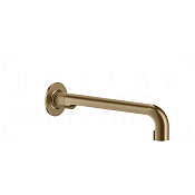 Gessi Inciso Излив настенный для раковины 25,5 см, фиксированный, цвет: warm bronze brushed PVD 58101#726
