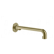 Gessi Inciso Излив настенный для раковины 25,5 см, фиксированный, цвет: brushed brass PVD 58101#727
