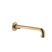 Gessi Inciso Излив настенный для раковины 25,5 см, фиксированный, цвет: warm bronze PVD 58101#735