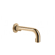 Gessi Inciso Излив настенный для ванны 19 см, фиксированный, цвет: warm bronze PVD 58103#735