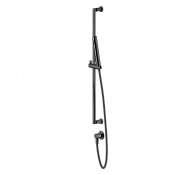 Gessi Inciso Душевой гарнитур: ручной душ, штанга, держатель, шланг 150 см, цвет: black metal PVD 58142#706