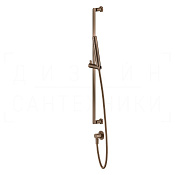 Gessi Inciso Душевой гарнитур: ручной душ, штанга, держатель, шланг 150 см, цвет: copper brushed PVD 58142#708
