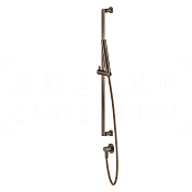 Gessi Inciso Душевой гарнитур: ручной душ, штанга, держатель, шланг 150 см, цвет: coffee bronze PVD 58142#761