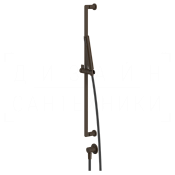 Gessi Inciso Душевой гарнитур: ручной душ, штанга, держатель, шланг 150 см, цвет: dark bronze 58142#845
