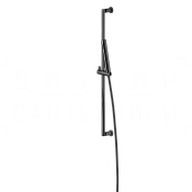 Gessi Inciso Душевой гарнитур: ручной душ, штанга, держатель, шланг 150 см, цвет: black metal PVD 58145#706