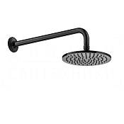 Gessi Inciso Верхний душ d20,1 см, настенный кронштейн, 1 вид струи, цвет: black metal PVD 58148#706