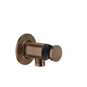Gessi Inciso Шланговое подключение с держателем для душа, цвет: copper brushed PVD 58161#708