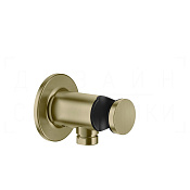 Gessi Inciso Шланговое подключение с держателем для душа, цвет: brushed brass PVD 58161#727