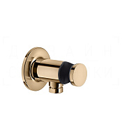 Gessi Inciso Шланговое подключение с держателем для душа, цвет: warm bronze PVD 58161#735
