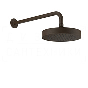 Gessi Inciso Верхний душ d21,8 см, настенный кронштейн, 1 вид струи, цвет: dark bronze 58185#845