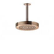Gessi Inciso Верхний душ d21,8 см, потолочный кронштейн, 1 вид струи, цвет: copper PVD 58186#030