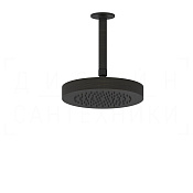 Gessi Inciso Верхний душ d21,8 см, потолочный кронштейн, 1 вид струи, цвет: aged bronze 58186#187