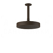 Gessi Inciso Верхний душ d21,8 см, потолочный кронштейн, 1 вид струи, цвет: dark bronze 58186#845