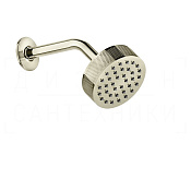 Gessi Inciso Верхний душ d11,8 см, настенный кронштейн, 1 вид струи, цвет: nickel PVD 58189#720