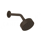 Gessi Inciso Верхний душ d11,8 см, настенный кронштейн, 1 вид струи, цвет: dark bronze 58189#845