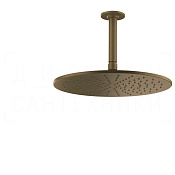 Gessi Inciso Верхний душ d30 см, потолочный кронштейн, 1 вид струи, цвет: antique brass 58252#713