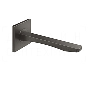 Gessi Rilievo Излив настенный для раковины 21,5 см, фиксированный, цвет: black metal brushed PVD 59100#707