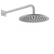 Gessi Rilievo Верхний душ d25 см, настенный кронштейн, 1 вид струи, цвет: matte white 59148#279