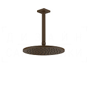 Gessi Rilievo Верхний душ d25 см, потолочный кронштейн, 1 вид струи, цвет: dark bronze 59152#845