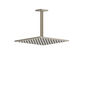 Gessi Rilievo Верхний душ 25 см, потолочный кронштейн, 1 вид струи, цвет: finox brushed nickel 59155#149