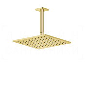 Gessi Rilievo Верхний душ 25 см, потолочный кронштейн, 1 вид струи, цвет: gold PVD 59155#246