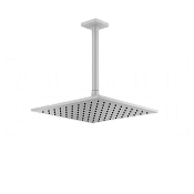 Gessi Rilievo Верхний душ 25 см, потолочный кронштейн, 1 вид струи, цвет: matte white 59155#279