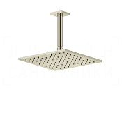 Gessi Rilievo Верхний душ 25 см, потолочный кронштейн, 1 вид струи, цвет: nickel PVD 59155#720