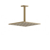 Gessi Rilievo Верхний душ 25 см, потолочный кронштейн, 1 вид струи, цвет: warm bronze brushed PVD 59155#726