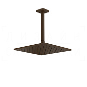 Gessi Rilievo Верхний душ 25 см, потолочный кронштейн, 1 вид струи, цвет: dark bronze 59155#845