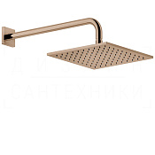Gessi Rilievo Верхний душ 25 см, настенный кронштейн, 1 вид струи, цвет: copper PVD 59158#030