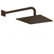 Gessi Rilievo Верхний душ 25 см, настенный кронштейн, 1 вид струи, цвет: dark bronze 59158#845