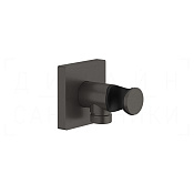 Gessi Rilievo Шланговое подключение с держателем для душа, цвет: black metal brushed PVD 59161#707