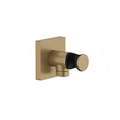 Gessi Rilievo Шланговое подключение с держателем для душа, цвет: warm bronze brushed PVD 59161#726