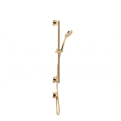 Gessi Rilievo Душевой гарнитур: ручной душ, штанга, держатель, шланг 150 см, цвет: warm bronze PVD 59242#735