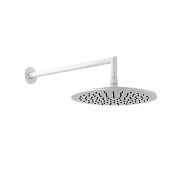 Gessi Anello Верхний душ d25 см, настенный кронштейн, 1 вид струи, цвет: matte white 63348#279