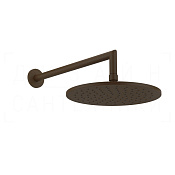 Gessi Anello Верхний душ d25 см, настенный кронштейн, 1 вид струи, цвет: dark bronze 63348#845