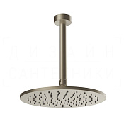 Gessi Anello Верхний душ d25 см, потолочный кронштейн, 1 вид струи, цвет: finox brushed nickel 63352#149
