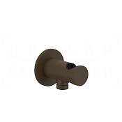 Gessi Anello Шланговое подключение с держателем для душа, цвет: dark bronze 63461#845